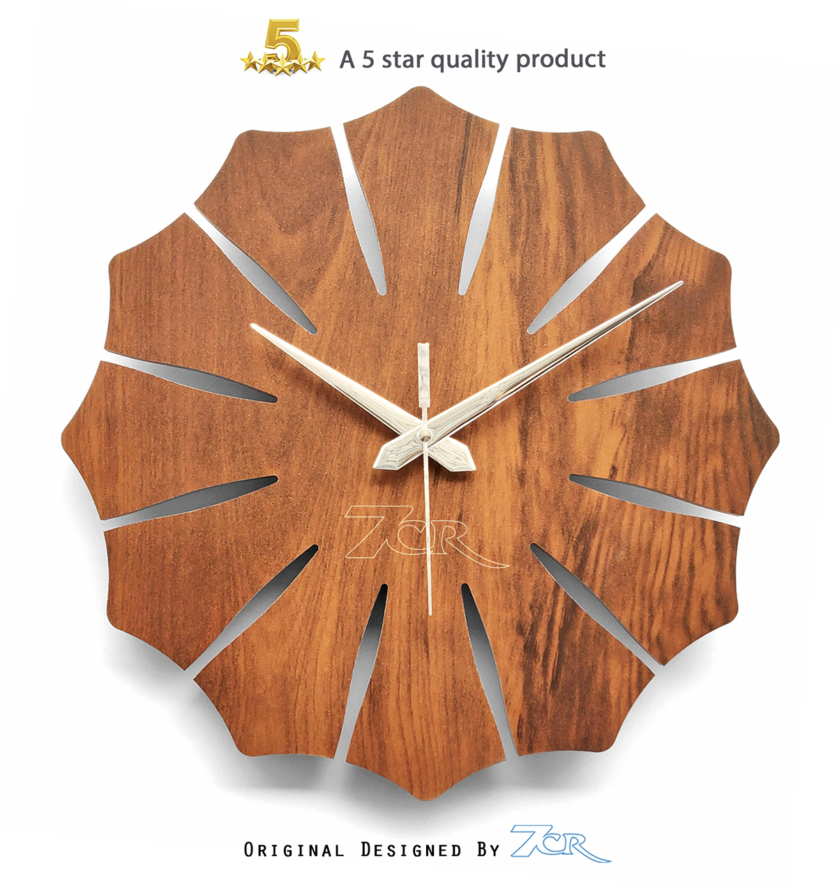 Flower Shape Wall Clock - Modern Design, Unisex Fashion Statement | Trendy Floral Aesthetic For Homes, Restaurants, Offices & Hotels