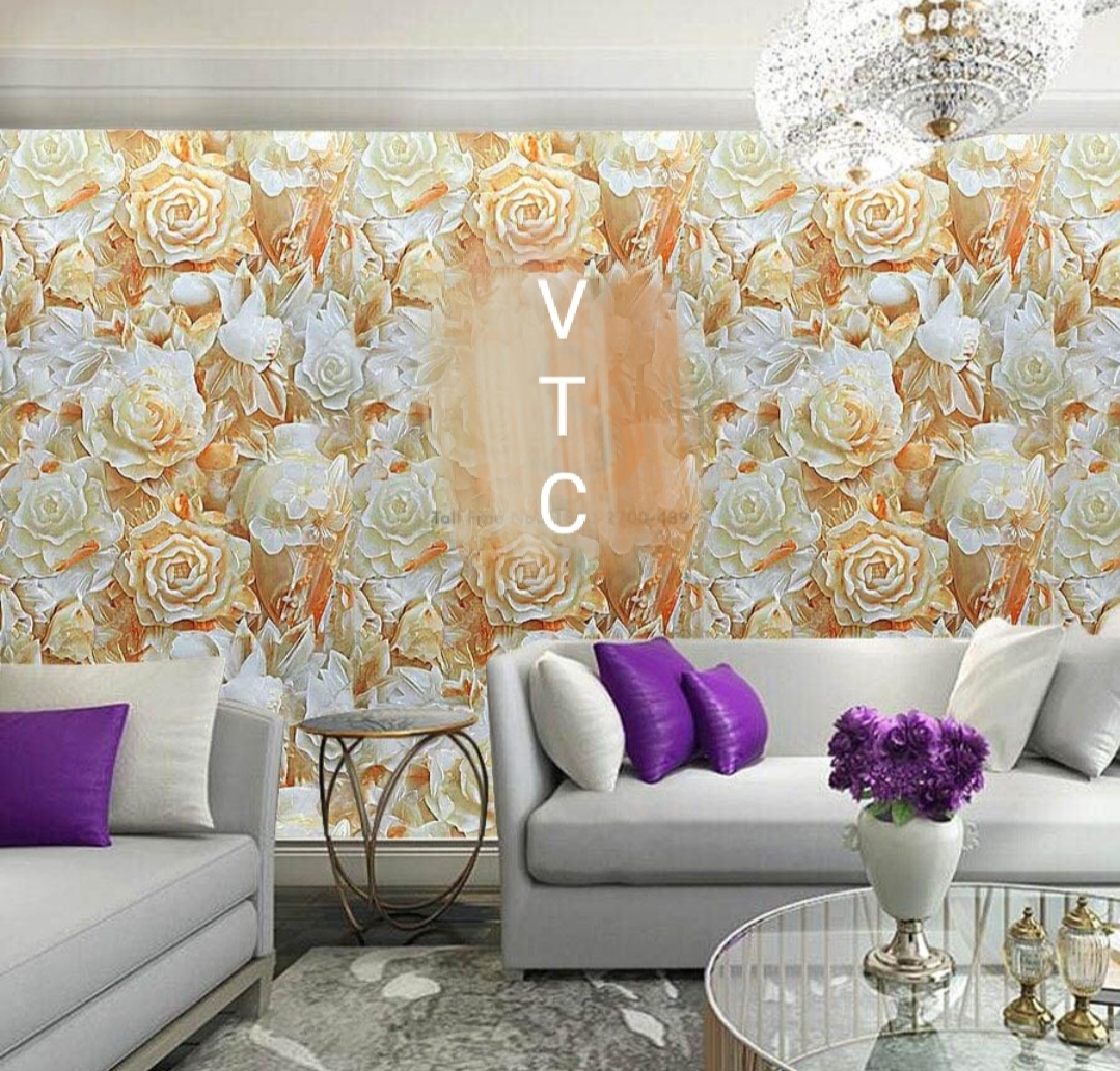 Pvc Marble Sheet - 8ft X 4ft, Cream Flower Finish | Waterproof, Oil Proof, Maintenance-free, Lightweight, Elegant Solution For Interior Decoration