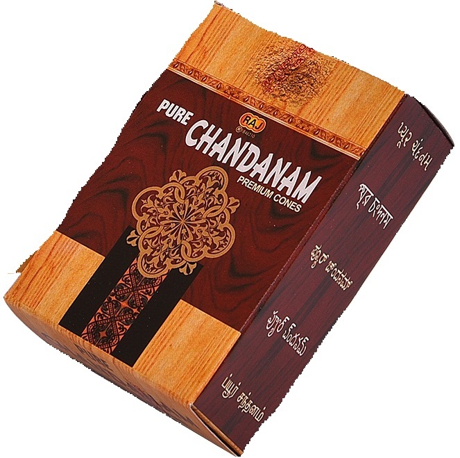 Chandanam Cones - Charcoal, 25 Grams, Brown | Eco-friendly, Handcrafted, 07 Minutes Burning Time, Aromatic Sandalwood Fragrance, Indian Ritual Use