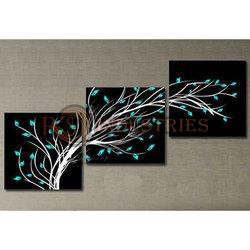 Square Black Canvas Panel Board