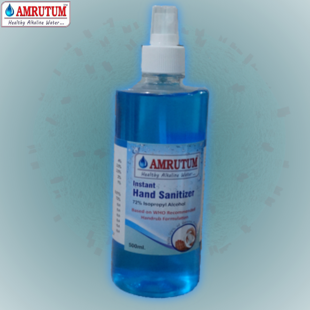 Amrutum Alcohol Based 500 Ml Liquid Hand Sanitizer (Spray)