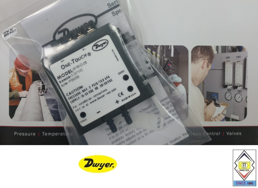 Dwyer 616kd-a-13 Differential Pressure Transmitter Accuracy: +/- 0.25% Fs %