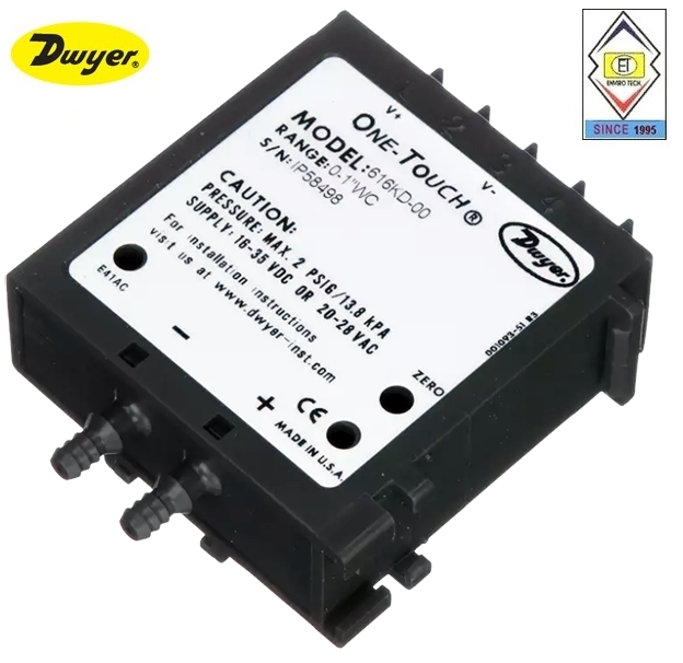 Dwyer 616kd-a-13 Differential Pressure Transmitter Accuracy: +/- 0.25% Fs %