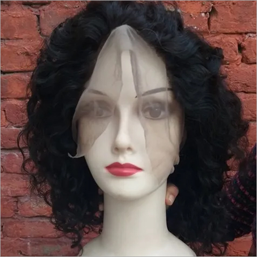 Natural Coloured Raw Curly Hair Front Lace Wigs