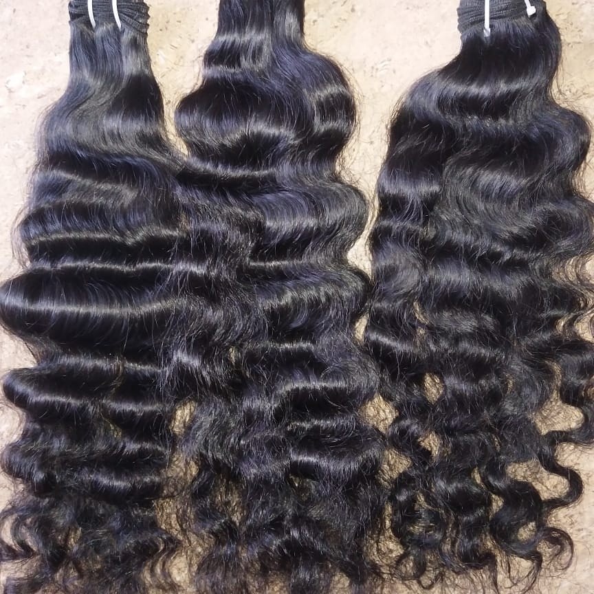 Curly Machine Weft Hair Application: Profesional