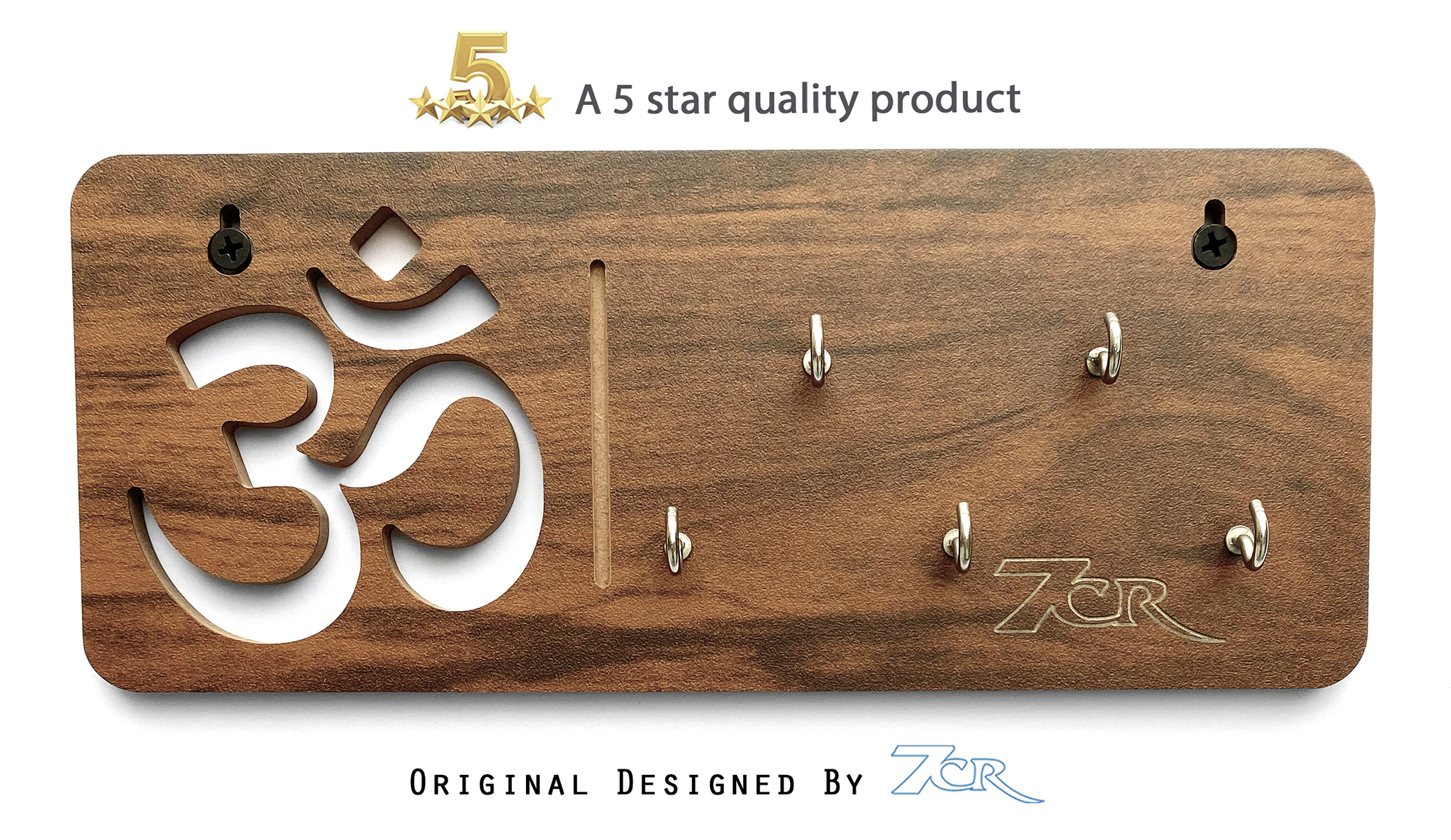 Om Shape Key Chain Holder