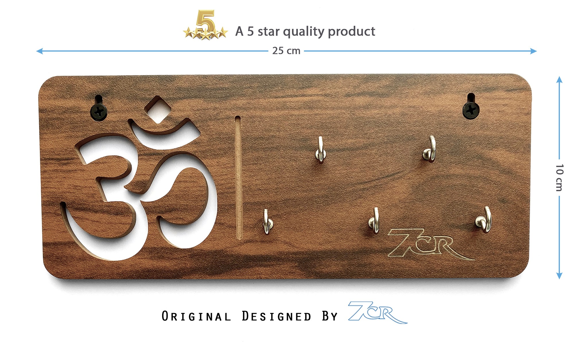 Om Shape Key Chain Holder