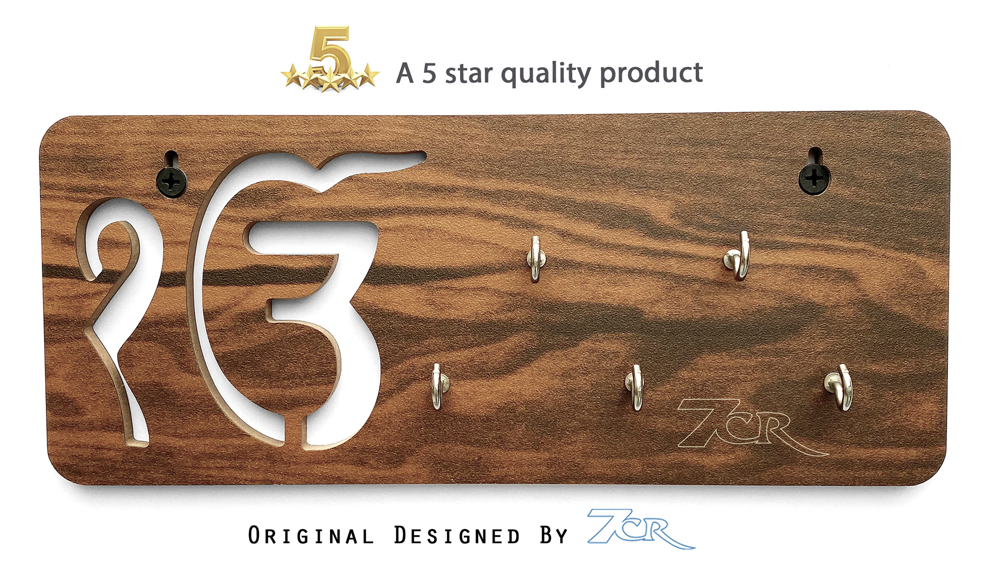 Khanda Shape Key Chain Holder