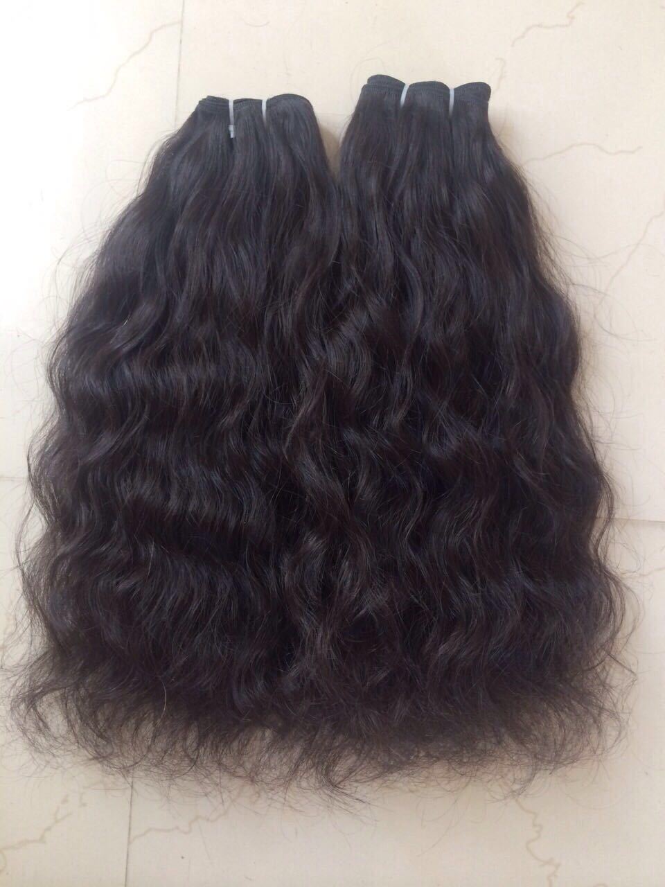 Natural Brown Best Indian Body Wavy Virgin Human Hair Extensions