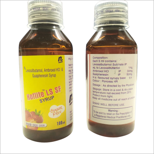 Levosalbutamol, Ambroxol HCl And Guaiphenesin Syrup