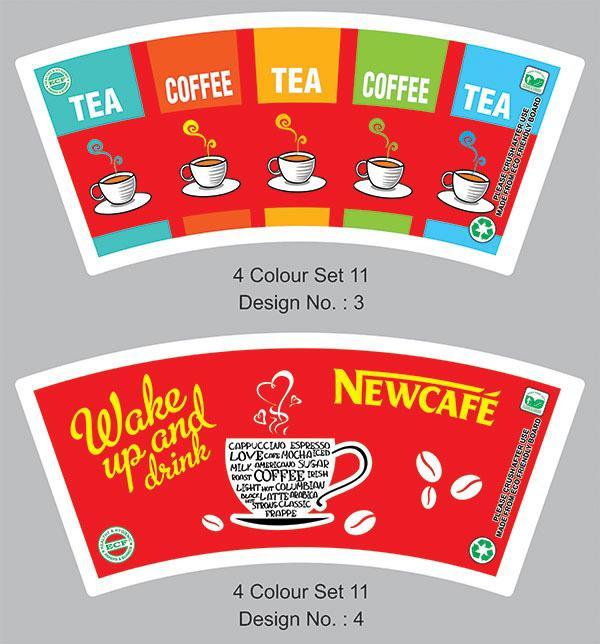 100 Ml Paper Cup Blanks (Multicolour)