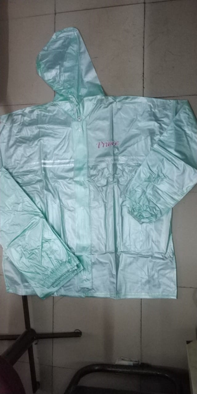 Raincoat Pvc Super - Pvc, Sizes L, M, Xl, Xxl | Waterproof, Available In Blue, Light Blue, Green, Grey, Red, Comfortable For Adults & Kids