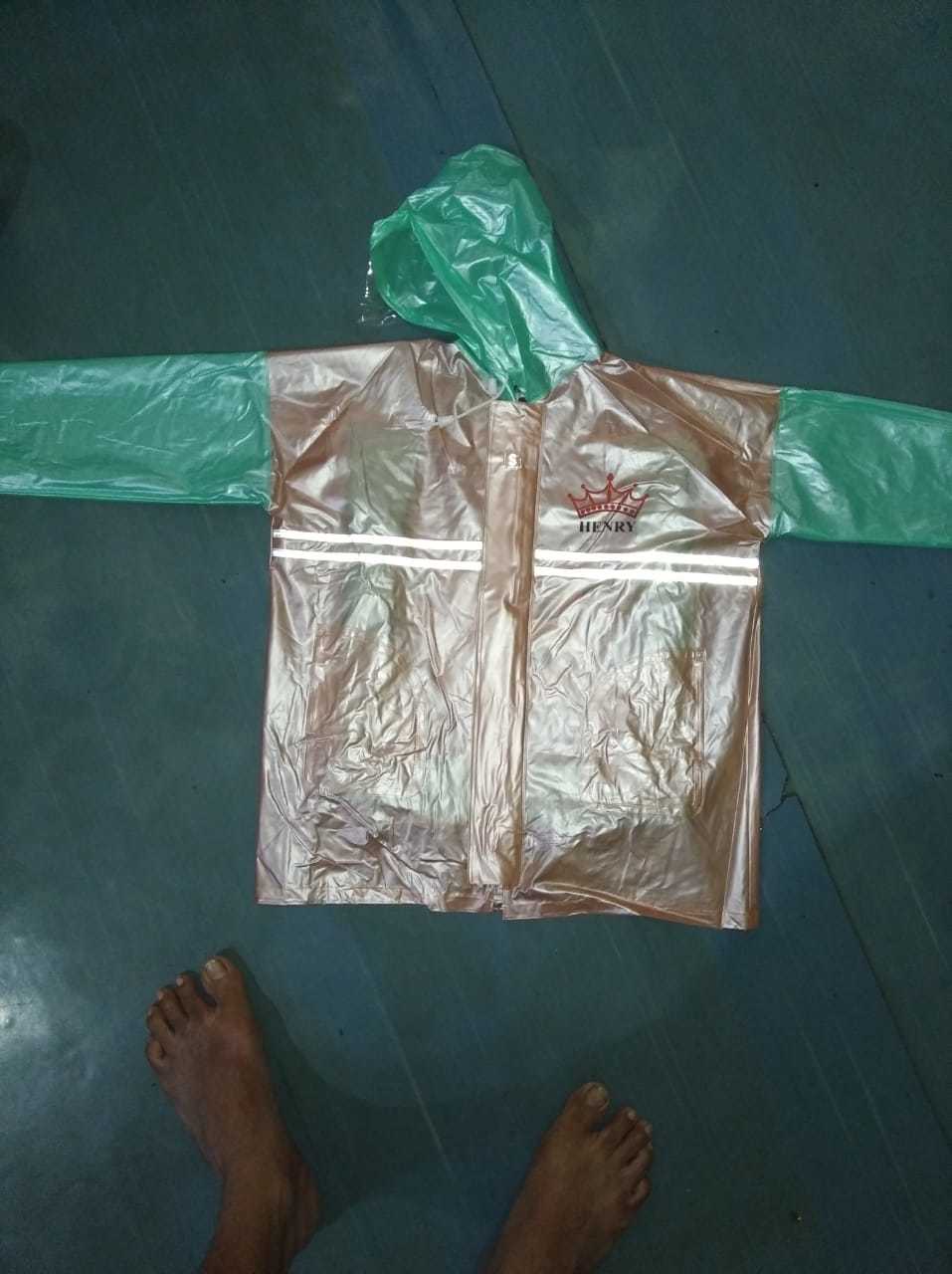Raincoat Pvc Super - Pvc, Sizes L, M, Xl, Xxl | Waterproof, Available In Blue, Light Blue, Green, Grey, Red, Comfortable For Adults & Kids