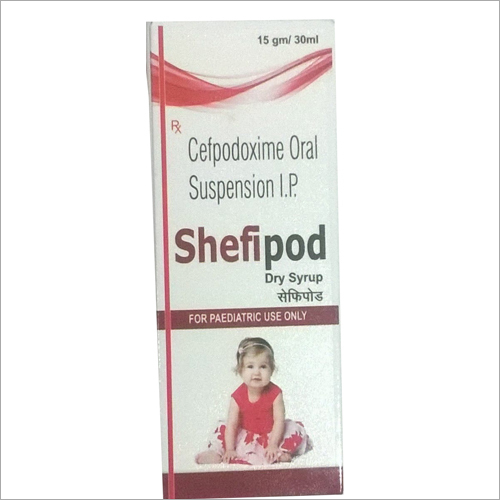 Cefpodoxime Oral Suspension - 60 ml Bottle, Active Ingredient: Cefpodoxime, As per Prescription