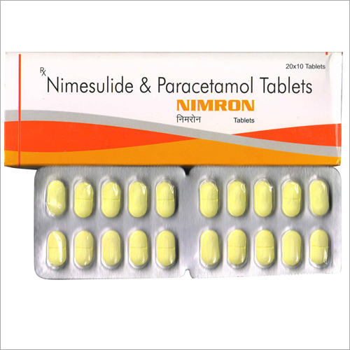 Nimesulide and Paracetamol - Film-Coated Tablets | Oval Yellow Design, Blister Pack Presentation, Doctor-Prescribed Dosage