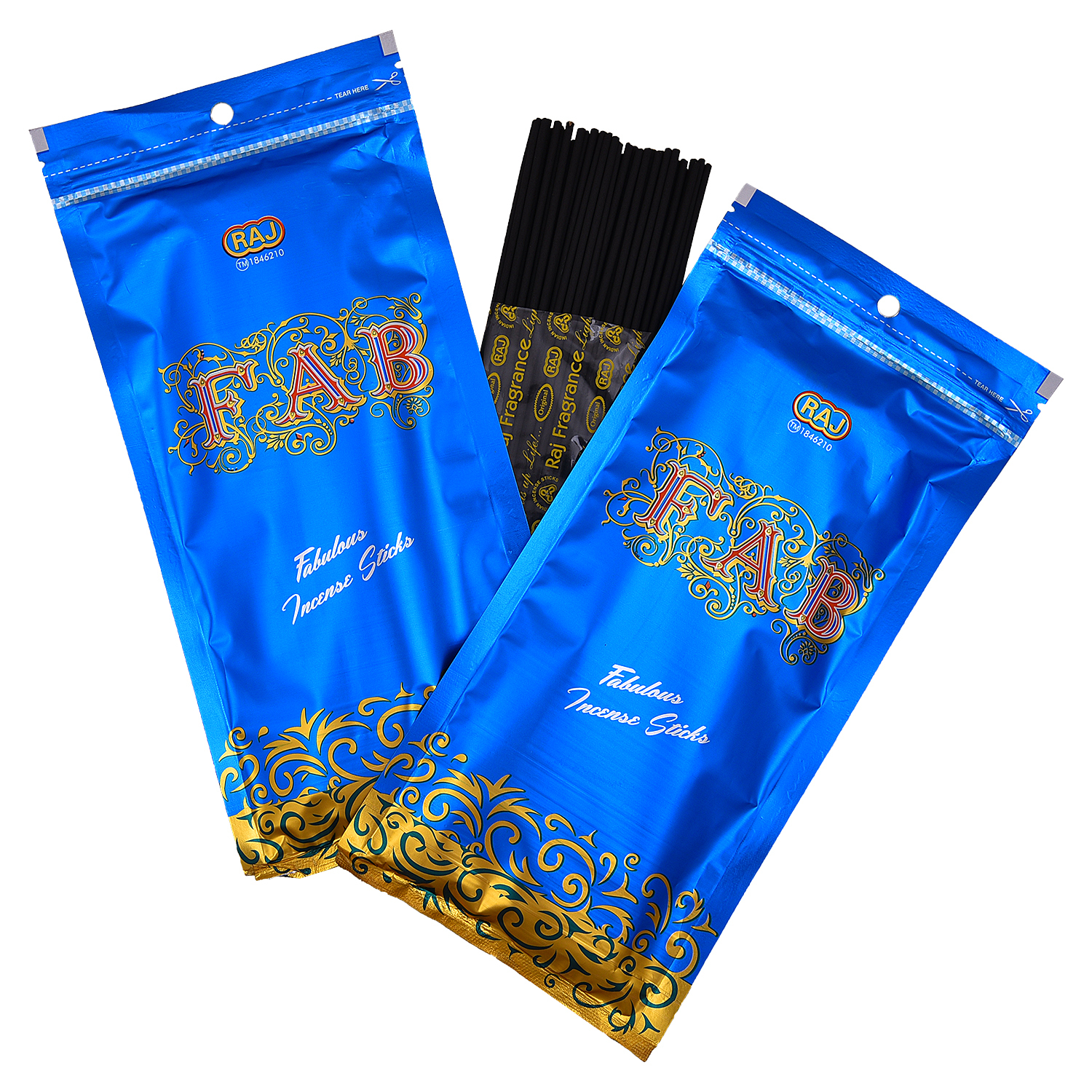 Raj Fab Burtmusk Skyblue - Charcoal, 120g | Round Bamboo Stick, Floral Fragrance, Eco-friendly, 4.5 Min Burn Time, Rough Surface