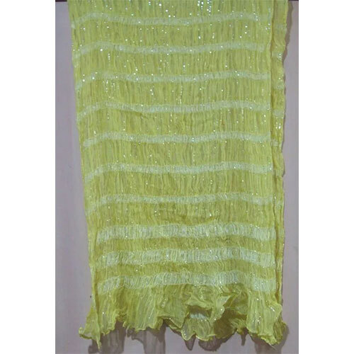 Lycra Scarves - Fine Quality Green Embroidered Stole | Stylish Daily Wear for Women
