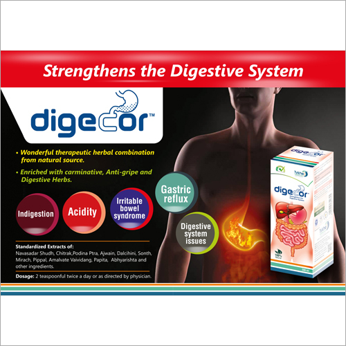Ayurvedic Digestive Syrup - Herbal Blend, Suitable For All Ages | Cool & Dry Storage Instructions, Natural Digestive Support