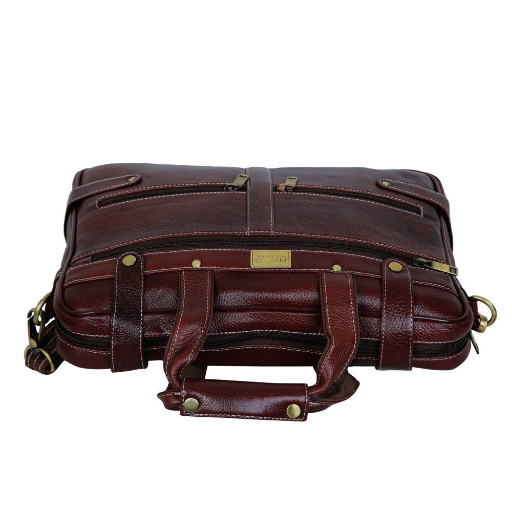 Available In Different Colour Mybae Executive Leather Laptop Bag