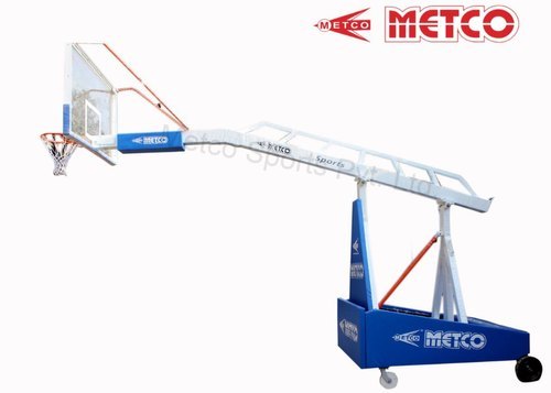 Blue Basketball Pole Movable And Height Adjustable