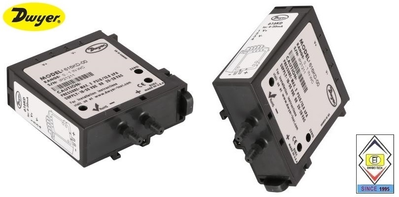 Dwyer 616kd-b-00 Differential Pressure Transmitter Accuracy: +/- 1.0% Fs