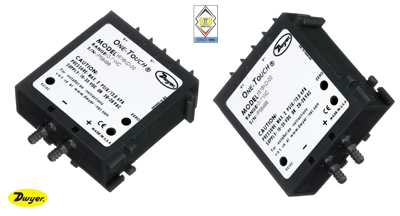Dwyer 616kd-b-00 Differential Pressure Transmitter Accuracy: +/- 1.0% Fs