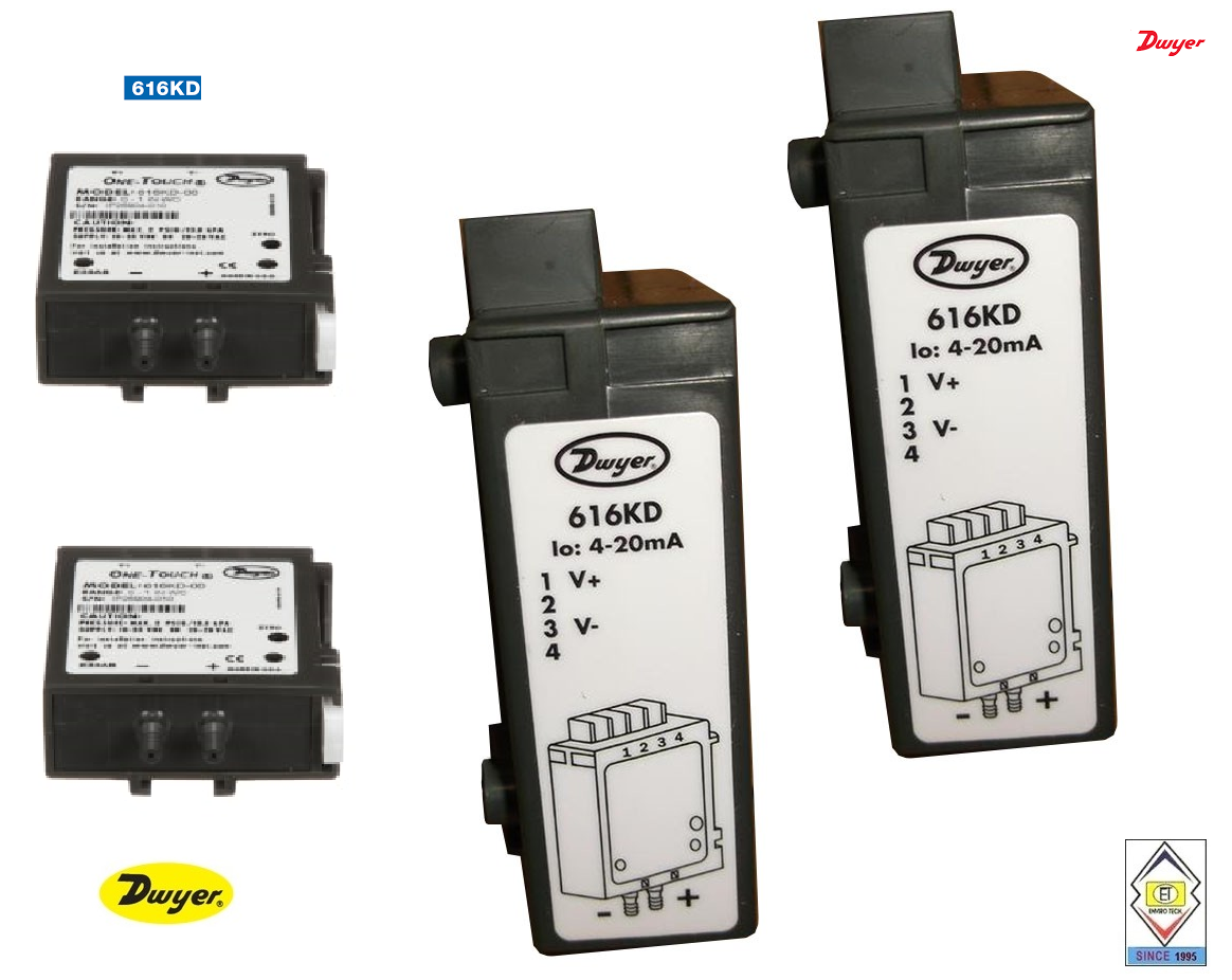 Dwyer 616kd-b-00-v Differential Pressure Transmitter Accuracy: +/- 1.0% Fs %