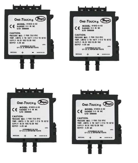 Dwyer 616kd-b-03 Differential Pressure Transmitter Accuracy: +/- 1.0% Fs %