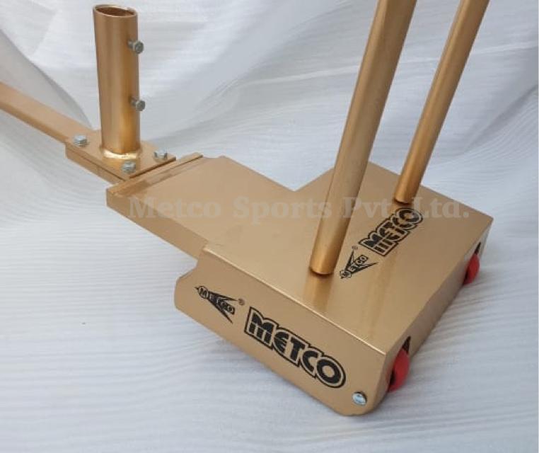 Golden Metco Badminton Pole Movable Gold Color