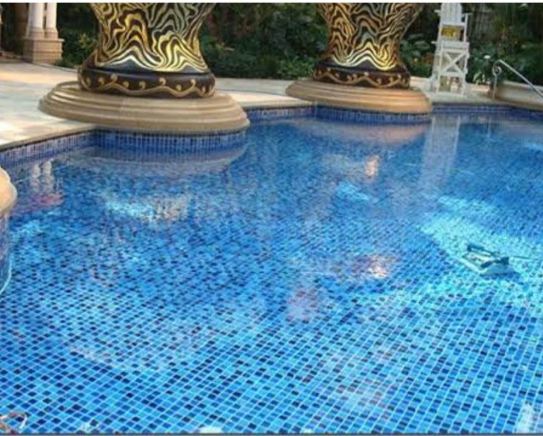 Glass Mosaic Tile - 12x12 Inches, Waterproof And Diamond-shine Finish For Kitchens And Washrooms