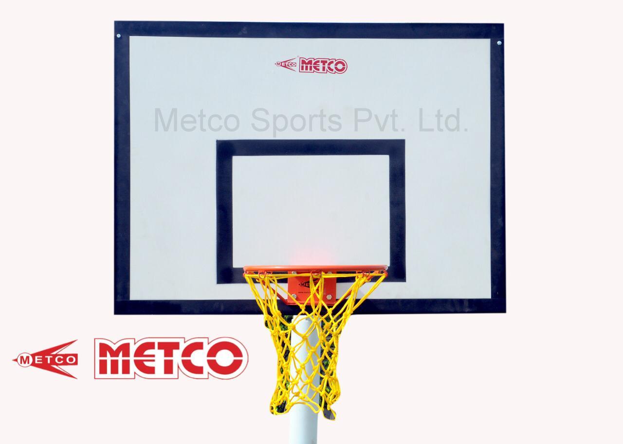 Metco Basketball Pole - Movable & Height Adjustable, Multicolour, Dustproof & Waterproof Features For Kids Practice