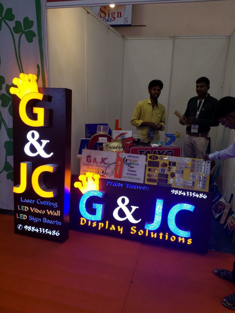 3d Signage - Acp With Acrylic, 1 X 1 Size | Led Illuminated, Professional Appearance, 250 Watts Power, 1 Year Warranty