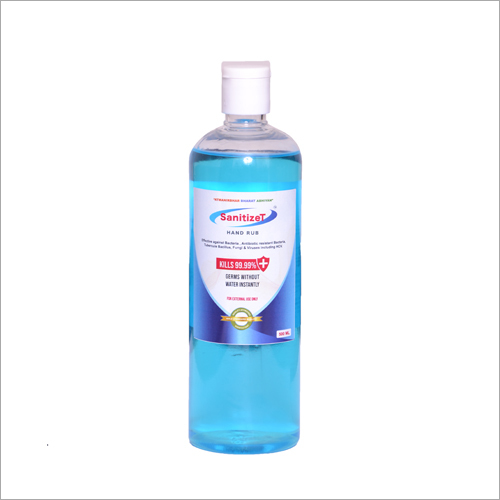 500 Ml Liquid Hand Rub - Liquid Formula, 500 Ml Size, Transparent Bottle With Flip Top Cap | Non-irritant, Pleasant Fragrance, Kills 99.99% Of Bacteria And Viruses