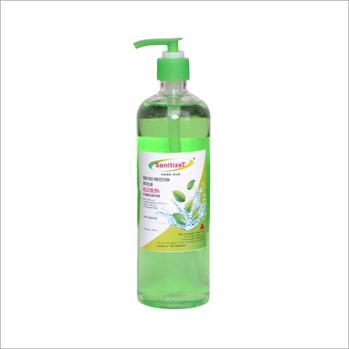 500 Ml Mint Essence Liquid Hand Rub - Non-irritant Formula, Effective Against 99.99% Of Germs & Bacteria, Fresh Mint Aroma, Suitable For All Ages