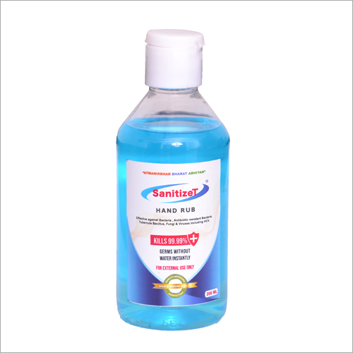 200 Ml Liquid Hand Rub - Natural Ingredients, Non-irritant Formula | Kills 99.99% Of Germs, Awesome Fragrance, Non-sticky, Sealed Packaging