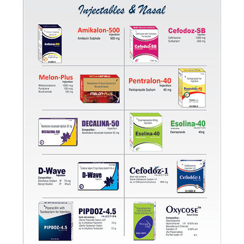 Injectabale & Nasal Products