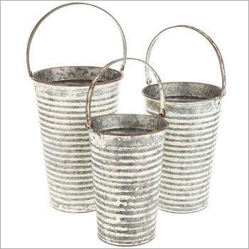 Galvanized Round Buckets
