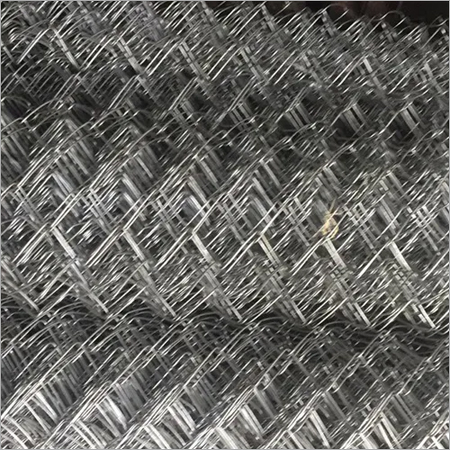 G I Chain Link Mesh - Galvanised, 12g/10g/08g With Custom Openings | Rust Free, Anti Corrosive, Ideal For Boundary And Park Fencing