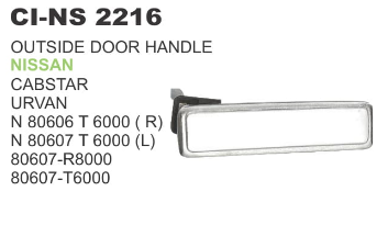 Outside Door Handle Nissan - Durable Weather-Resistant Design | Compatible With 4-Wheeler Vehicles, Warranty Included