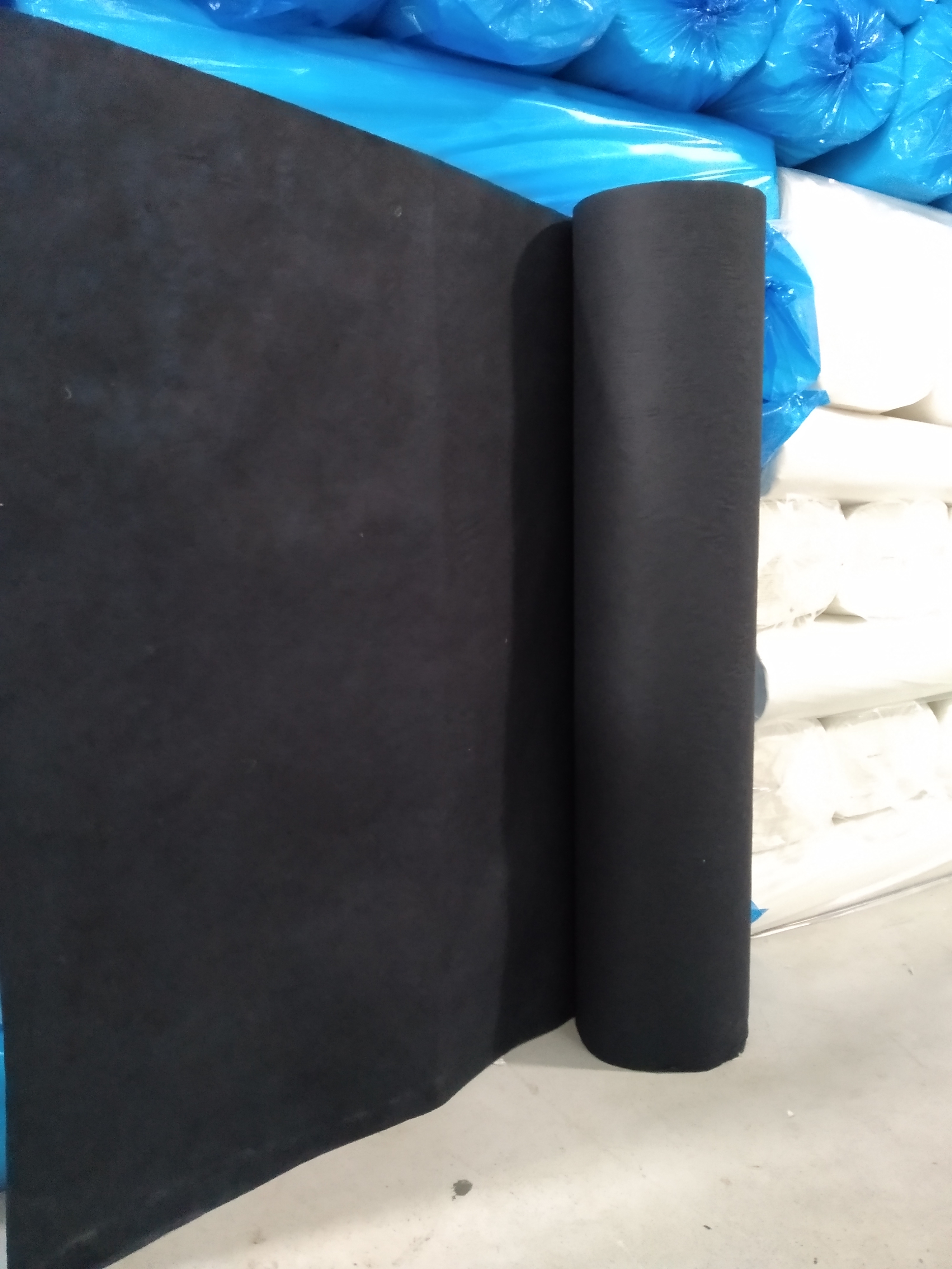 Cotton Embroidery Backing Paper - 1 Meter Cylinder, Black Pure Cotton Fabric