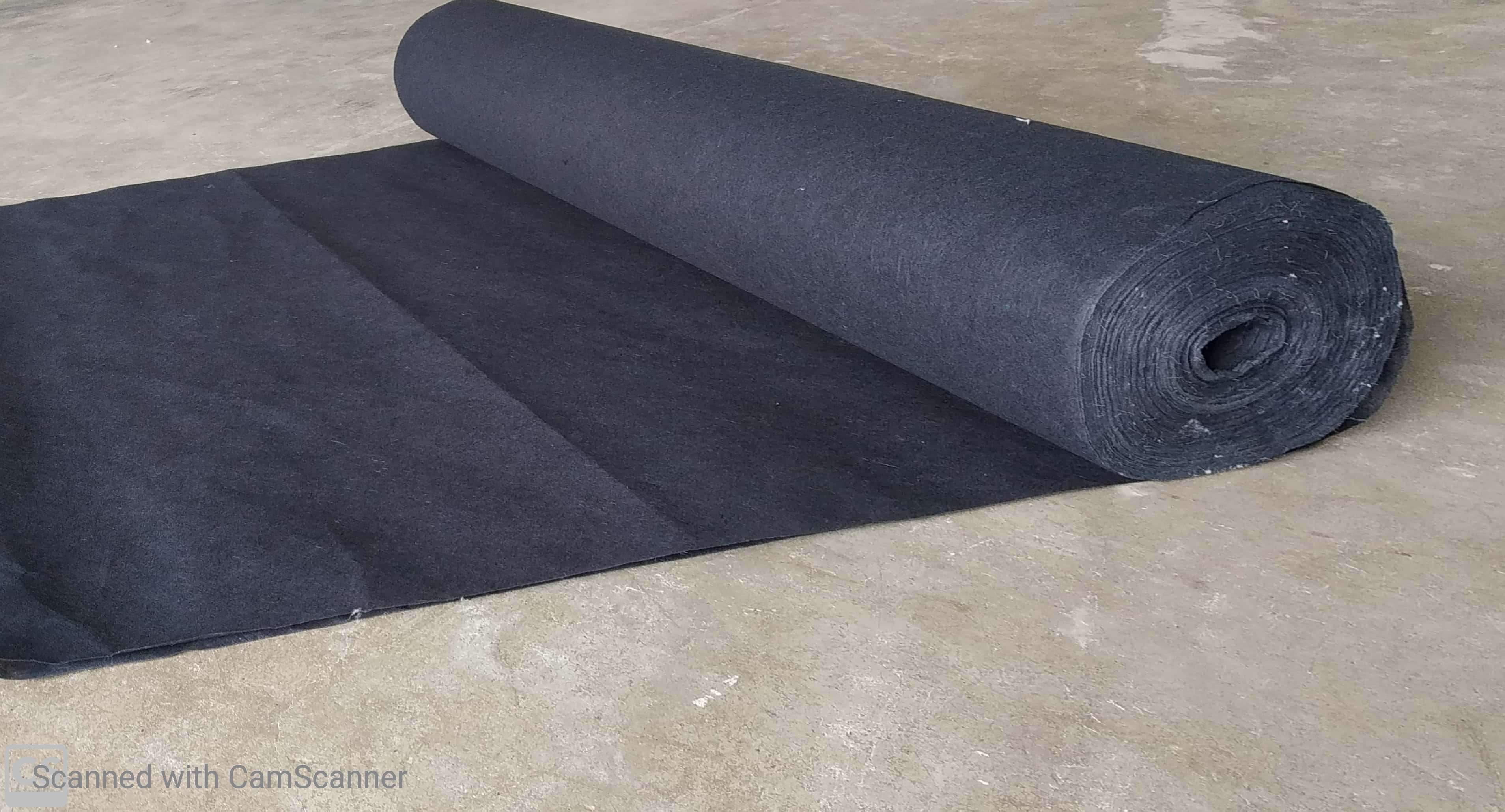 Cotton Embroidery Backing Paper - 1 Meter Cylinder, Black Pure Cotton Fabric