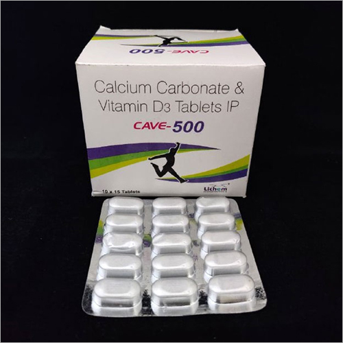 Calcium Carbonate and Vitamin D3 Tablets IP