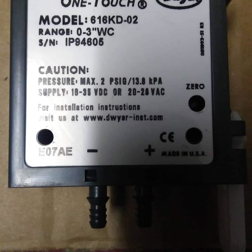 Dwyer 616kd-b-04 Differential Pressure Transmitter Accuracy: +/- 1.0% Fs %