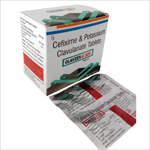 Cefixime and Potassium Clavulanate Tablets - Cefixime 200mg, Clavulanate 125mg | Easy to Swallow, Minimal Side Effects, Moisture-Proof Strip Packaging
