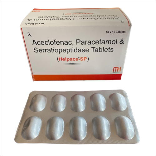 Aceclofenac Paracetamol And Serratiopeptidase Tablets