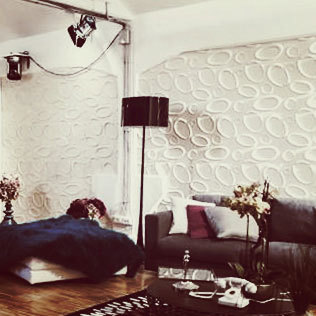 3d Ring Pvc Panel Plastic Cladding / Vinyl Cladding