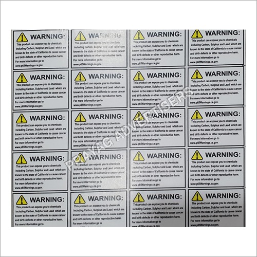 Security Labels - Plastic and Paper, 10-20 Micron Thickness, Black and White Printed, Moisture Proof for Food and Pharma Industries