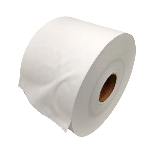 व्हाइट मेल्टब्लाउन फैब्रिक रोल
