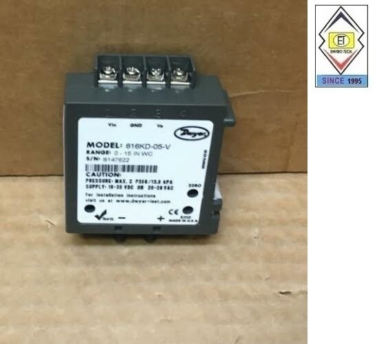 Dwyer 616kd-b-06-v Differential Pressure Transmitter Accuracy: +/- 1.0% %