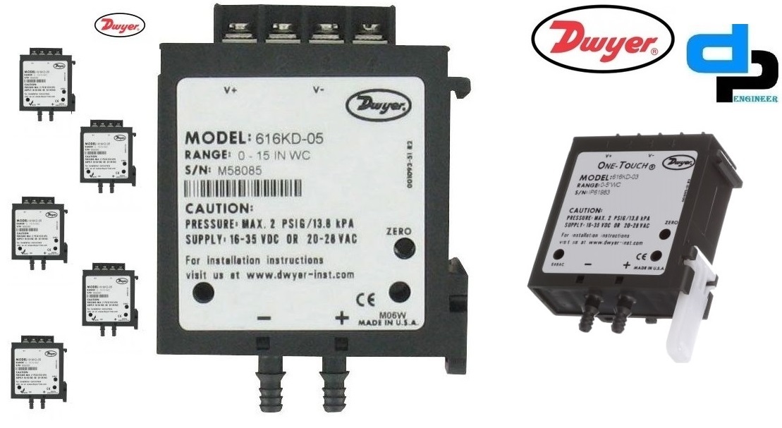 Dwyer 616kd-11-v Differential Pressure Transmitter (616kd-11-v) Accuracy: A 0.25% %